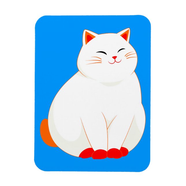 Peaches, det leende katten magnet (Vertikal)