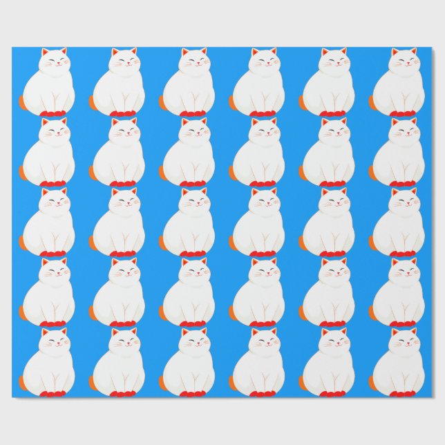 Peaches, det leende katten presentpapper (Platt)