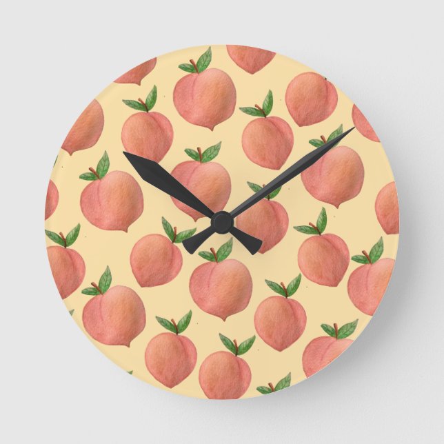 Peaches Rund Klocka (Framsida)