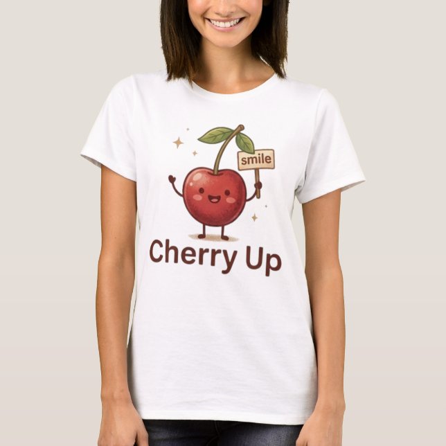 Peachify: Cherry Up 2 T Shirt (Framsida)