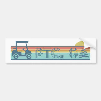 Peachtree City Georgia Golf Cart Life Bildekal