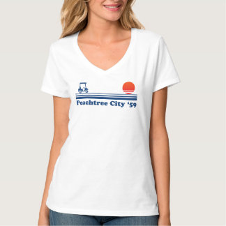 Peachtree City Georgia Lifestyle Golf Cart Sunset T Shirt
