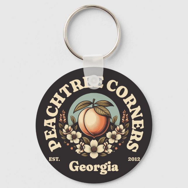 Peachtree Corners, Georgien Nyckelring (Framsida)