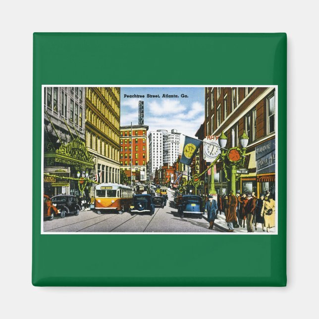 Peachtree Street, Atlanta, GA Magnet (Framsidan)