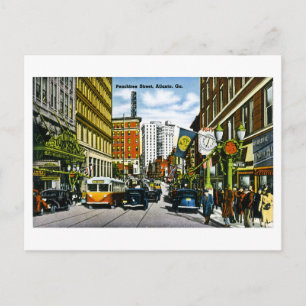 Peachtree Street, Atlanta, GA vykort