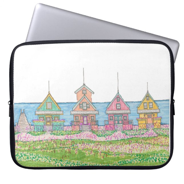 Peachy Beach Shack Electronics Bag Laptop Fodral (Framsidan)