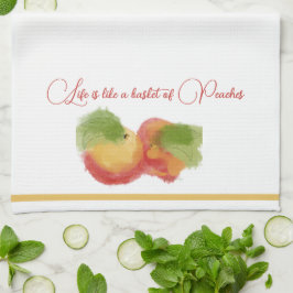 Peachy Bliss Tea Towel Kökshandduk