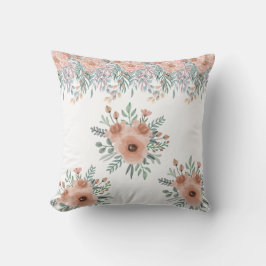 Peachy Blommigt Delight Pillow Kudde