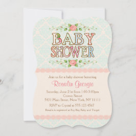 Peachy Chic, Land Baby Shower-inbjudan Inbjudningar