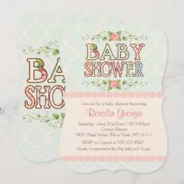 Peachy Chic, Land Baby Shower-inbjudan Inbjudningar