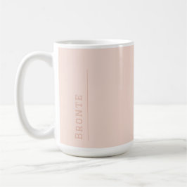 Peachy Coral Färg Flow monogram Kaffemugg