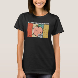 Peachy Frukt Print Just Apricot Helg working Y T Shirt