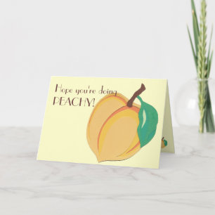 Peachy hälsningkort kort