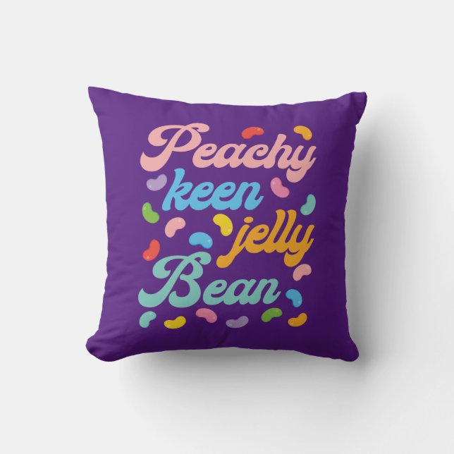 Peachy Keen Jelly Bean Kudde (Framsida)