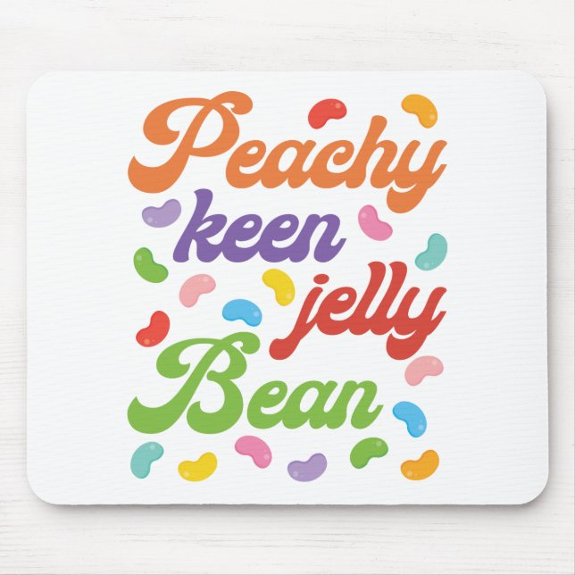Peachy Keen Jelly Bean Påsk Candy Retro Musmatta (Framsidan)