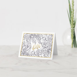 Peachy Knowledge Out Ro Folded Greeting Card Tack Kort