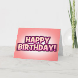 Peachy kort för Pink'n'Purple grattis på