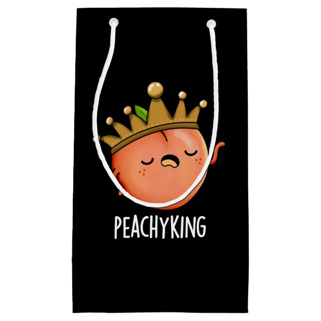 Peachy Kung Funny Peach Pun Mörk BG (Framsidan)
