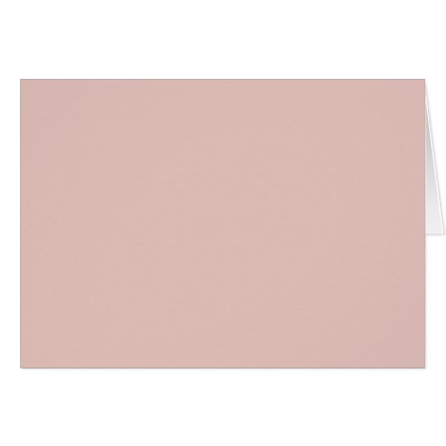  Peachy Ljus rosa Solid Färg-bakgrund Hälsningskort (Framsidan Horizontal)