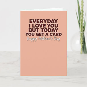 Peachy Mors Dag Gratulationskort Kort