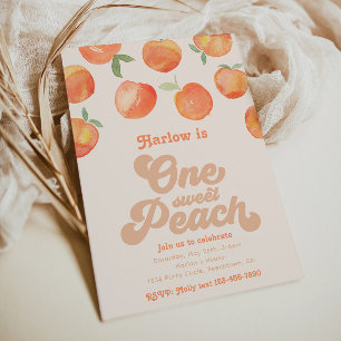Peachy One-inbjudan Inbjudan till varje födelsed