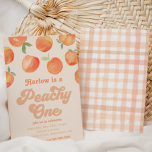 Peachy One-inbjudan Inbjudan till varje födelsed