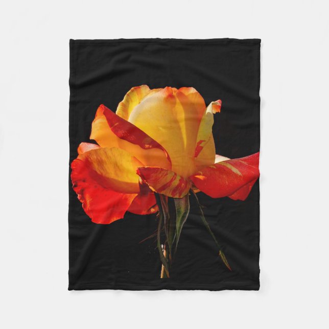 Peachy Orange Ro Fleecefilt (Framsidan)