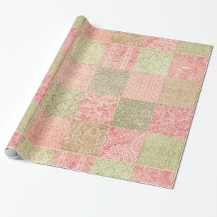Peachy Patchwork Presentpapper