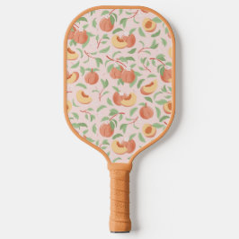 Peachy Peach Blommigt Pickleball Paddle