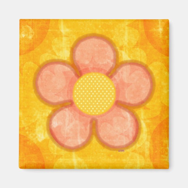 Peachy Petals Magnet (Framsidan)