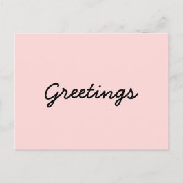 Peachy Pink Yoga-meditationsdesign Vykort