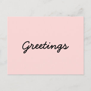 Peachy Pink Yoga-meditationsdesign Vykort