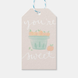 Peachy-presentens märkre presentetikett