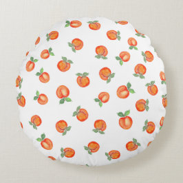 Peachy Print Rund Kudde