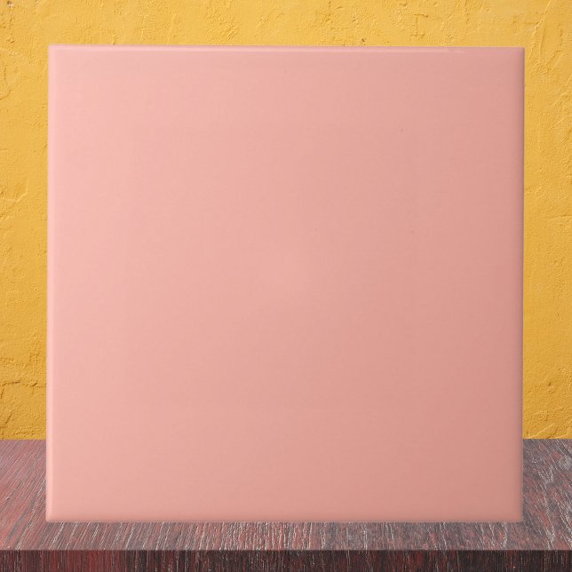 Peachy Rosa Solid Färg Kakelplatta (Skapare uppladdad)