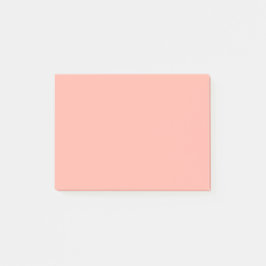 Peachy Rosa Solid Färg Post-it Block