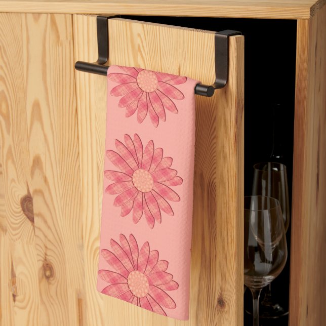 Peachy Spring Kökshandduk (Thirds Fold)