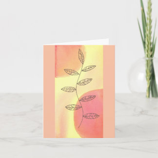Peachy Vine Card Kort
