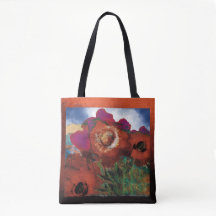 Peacin’ Poppies Tote