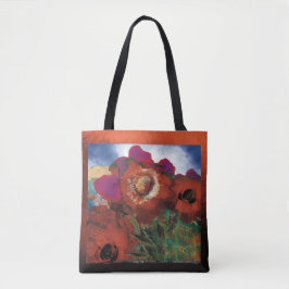 Peacin’ Poppies Tote Tygkasse