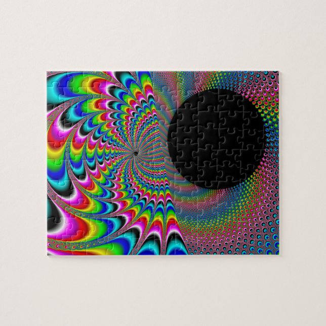 Peackock en Delic - Fractalkonst Pussel (Horisontell)