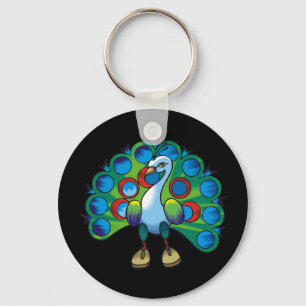 Peacock 2 nyckelring