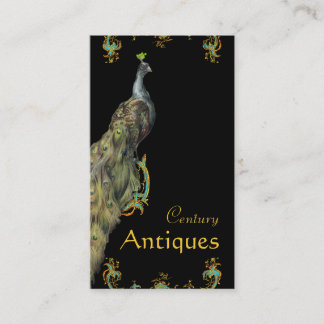 Peacock and Scrollss Business Profile Card Visitkort