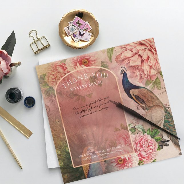 Peacock Arch  Rosa Peony Flower Tack (Skapare uppladdad)