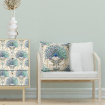 Peacock Art Deco Nouveau Butterfly Elegant Guld