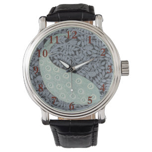 Peacock Art nouveau Bird Classic Armbandsur