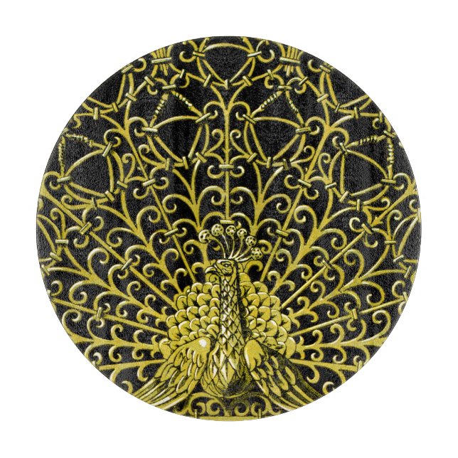 Peacock art nouveau Guld (Framsidan)