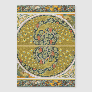 Peacock Art nouveau Stil runda, berikande utformni