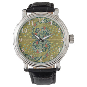 Peacock Art nouveau Stil runda, berikande utformni Armbandsur