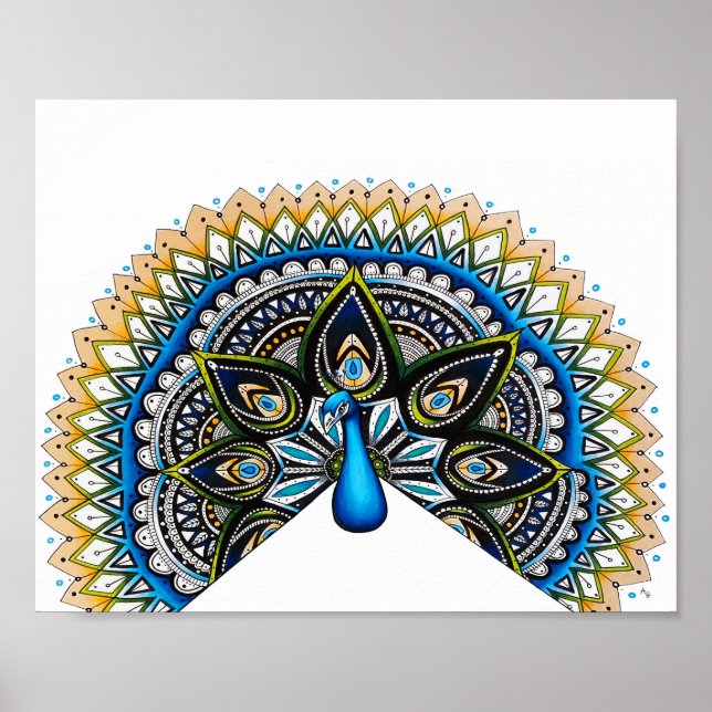 Peacock Art Poster (Framsidan)